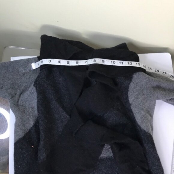 EILEEN FISHER Oval Open Circle ColorBlock Cardigan Sweater Wool Knit Jacket S - Picture 7 of 11